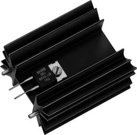 Hűtőborda 4 K/W 50 x 42 x 25 mm TO-220 SOT-32, Fischer Elektronik SK 129 50,8 STS
