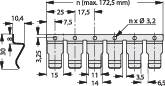 Fischer Elektronik Tranzisztor tartórugó, 10 részes THFM 10 Alkalmas: TO-218, TO-220, TO-247, TO-264 2. kép