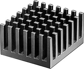Hűtőborda 9,8 K/W 36 x 36 x 12,3 mm, Fischer Elektronik ICK PGA 14 X 14 X 12
