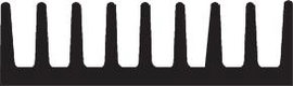 Hűtőborda 50 K/W 6,3 x 19 x 4,8 mm DIL-14 DIL-16, Fischer Elektronik ICK 14/16 B