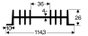 Hűtőborda 2,3 K/W 75 x 111 x 26 mm, Fischer Elektronik SK 01 75 SA-CB 2. bélyegkép