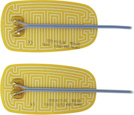 Fűtőszálas fűtőfólia 130x70mm/pár, 12V, 15W