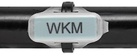 Weidmüller 1753490000-1 WKM 8/20 Vezeték jelölő Feliratozó felület: 8 x 20 mm Átlátszó 1 db
