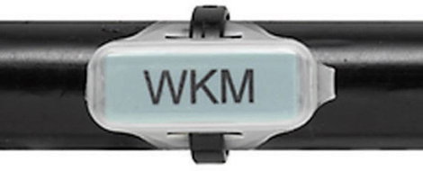 Weidmüller 1753490000-1 WKM 8/20 Vezeték jelölő Feliratozó felület: 8 x 20 mm Átlátszó 1 db