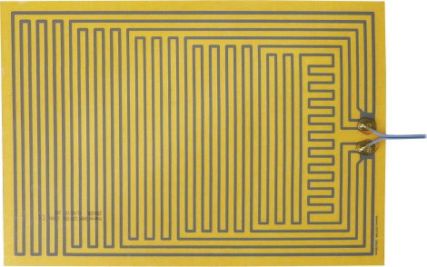 Öntapadó fűtőszálas fűtőfólia 330 x 230mm, 12 V, 15W