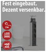 Brennenstuhl 1396200013 Elosztó torony 3 részes Alumínium, Fekete Védőérintkezős 1 db 2. bélyegkép