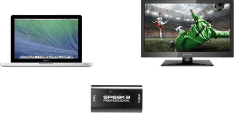SpeaKa Professional HDMI™ Hatótáv növelő Jelkábelen keresztül 20 m 7. kép