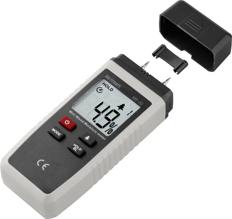 Beszúrós fanedvesség mérő, tűzifa nedvességmérő, Voltcraft MF-10 3. kép