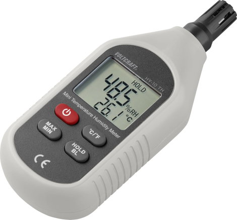 Hőmérséklet- és légnedvesség mérő -10...+60°C 0...100 % rF, Voltcraft HY-10 TH 3. kép