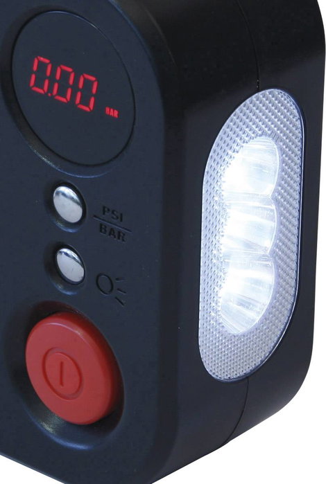 Dino KRAFTPAKET 136308 Kompresszor 10.3 bar 12 V-os adapter kábeles üzemhez, Digitális kijelző, Kábe 3. kép