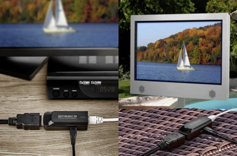 HDMI extender, hatótáv növelő, max. 50 m Speaka Professional 5. kép