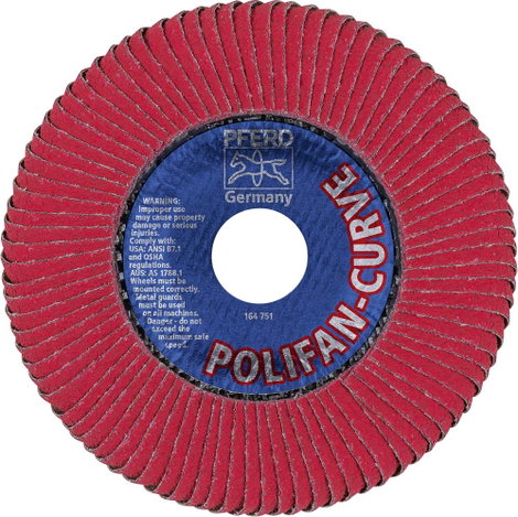 PFERD 67689056 Co Sgp Curve Steelox Felületcsiszoló korong Ø 125 mm Furat átmérő 22.23 mm 10 db 3. kép