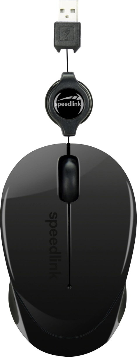 SpeedLink BEENIE WLAN egér USB Optikai Fekete 3 Gombok 1200 dpi Kábeltekercselővel