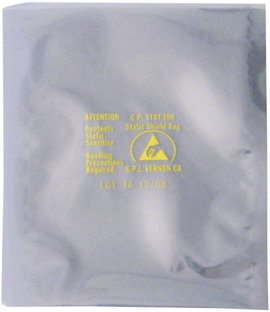 Antisztatikus ESD alkatrésztároló zacskó, árnyékolt védőtasak 200 mm x 305 mm