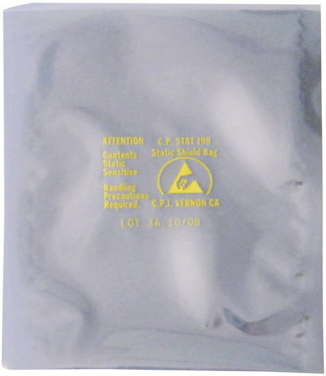 Antisztatikus ESD alkatrésztároló zacskó, árnyékolt védőtasak 200 mm x 305 mm