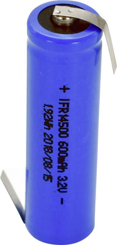 Beltrona FR14500HBG Speciális akku 14500 Z forrfül LiFePO 4 3.2 V 600 mAh