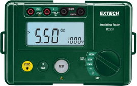 Extech MG310 Szigetelésmérő műszer 250 V, 500 V, 1000 V 5.5 GΩ
