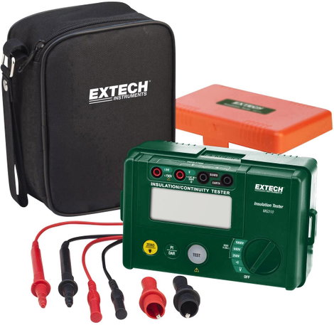 Extech MG310 Szigetelésmérő műszer 250 V, 500 V, 1000 V 5.5 GΩ 2. kép