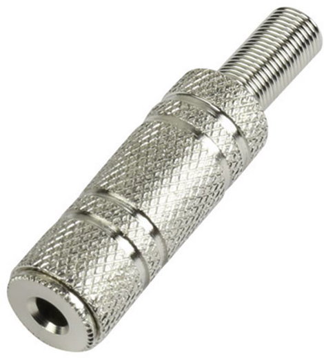 3.5 mm, mono, aljzat fém, Tru Components