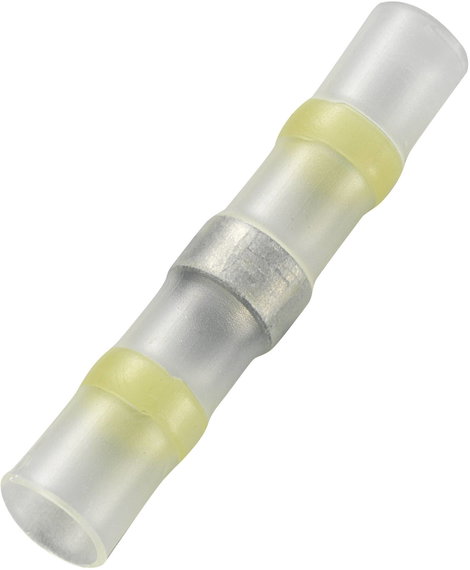Vezeték összekötő zsugorcsővel, sárga, 6 mm, 15 db, Tru Components