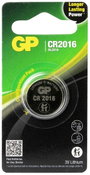 GP Batteries Gombelem CR 2016 3 V 1 db 90 mAh Lítium GPCR2016STD707C1 3. bélyegkép