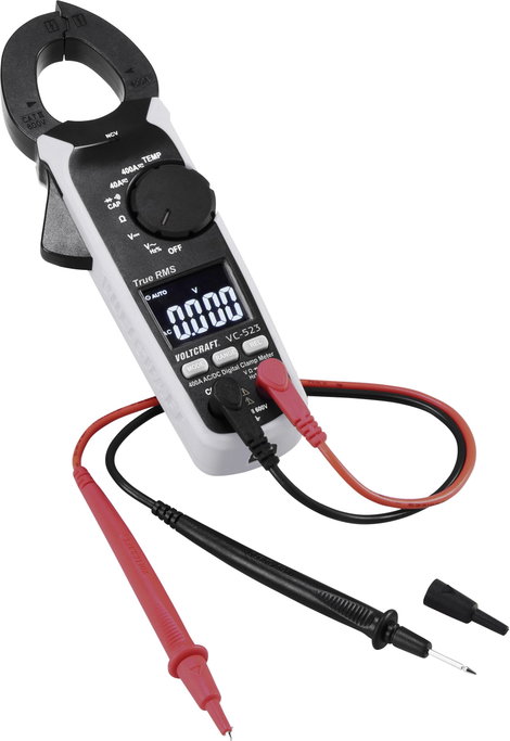 Digitális AC/DC lakatfogó CAT III 600 V 4000 digit, Voltcraft VC-523 3. kép