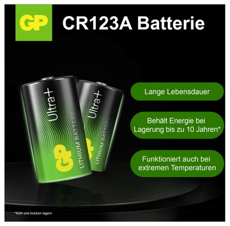 GP Batteries GPCR123APRO086C1 CR-123A Fotóelem Lítium 1400 mAh 3 V 1 db 7. kép