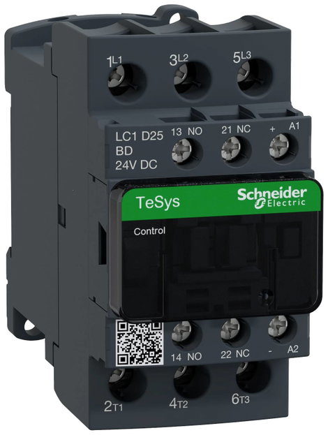 Schneider Electric LC1D25BD Védő 1 záró, 1 nyitó 1 db