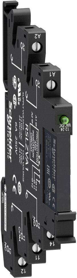 Schneider Electric RSL1PVBU Dugaszrelé 24 V/DC, 24 V/AC 6 A 1 váltó 1 db