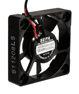 Nagy teljesítményű ventilátor 12V, golyóscsapágyazott, 40 x 40 x 10 mm, SEPA MFB40H12