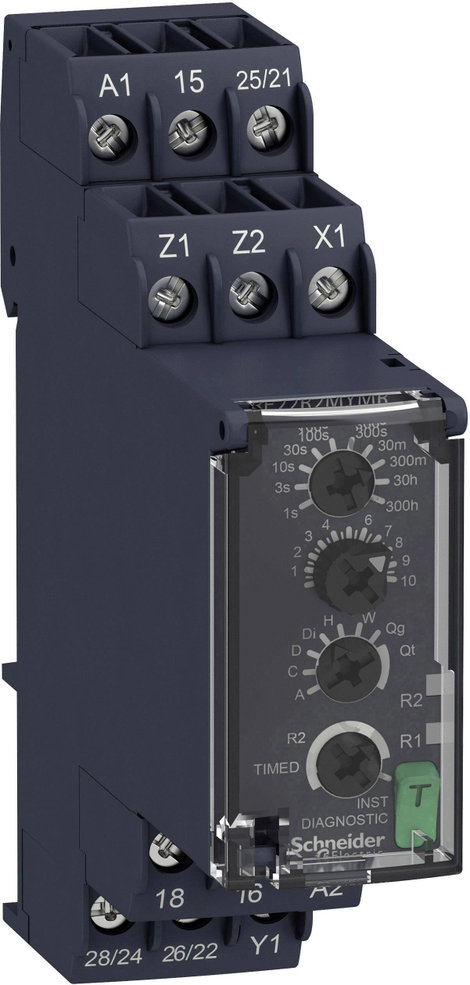 Schneider Electric RE22R2MYMR RE22R2MYMR Időrelé Multifunkció 1 db Időtartomány: 0.05 mp - 300 óra 2