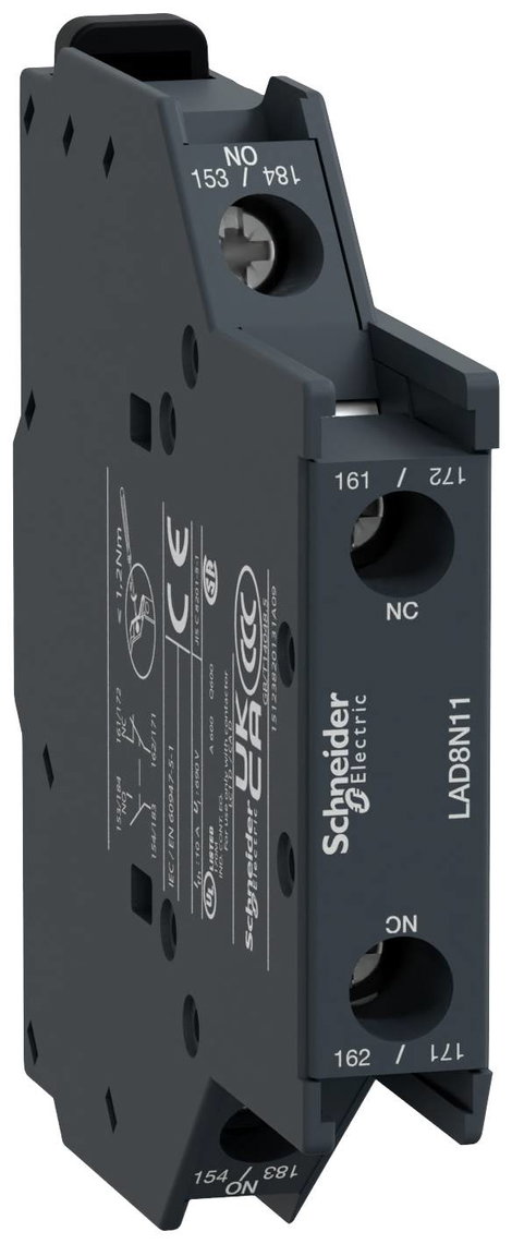 Schneider Electric LAD8N11 Védőkapcsoló tömb 1 záró, 1 nyitó 1 db
