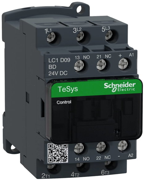Schneider Electric LC1D09BD Védő 1 záró, 1 nyitó 1 db