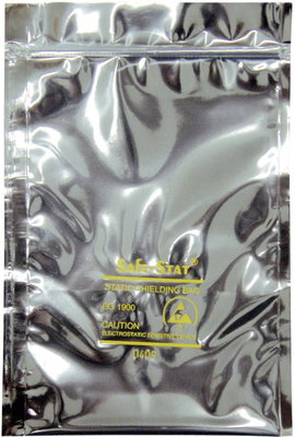 Antisztatikus ESD alkatrésztároló zacskó, árnyékolt védőtasak 254 mm x 305 mm