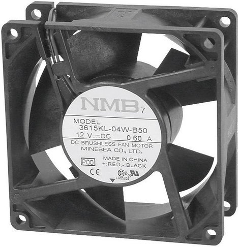 Axiális ventilátor 24 V/DC 93 m³/h 92 x 92 x 25 mm NMB Minebea 3610KL-05W-B50