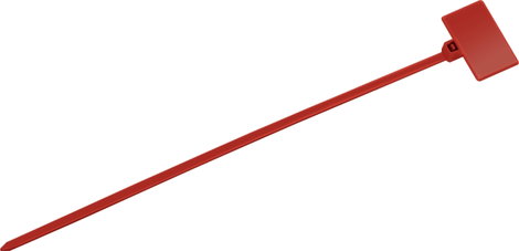 TRU COMPONENTS TC-6646424 Vezeték jelölő Feliratozó felület: 20 x 13 mm Piros 1 db