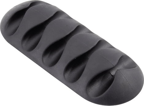 TRU COMPONENTS Kábeltartó öntapadó TC-6646560 Köteg átmérő tartomány 6 mm (max) Fekete 1 db