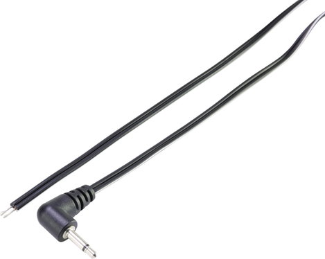 TRU COMPONENTS 93038c441 Jack csatlakozó, 3,5 mm Jack dugó, 3,5 mm-es - Kábel, nyitott végekkel Mono