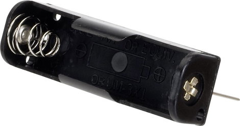 TRU COMPONENTS BH-311-1P Elemtartó 1 Ceruza (AA) Kontaktpólus