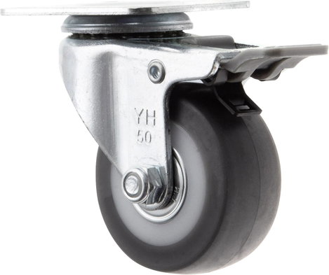 TOOLCRAFT TO-5137869 forgó görgő fékkel és szerelőlappal TPR 50 mm