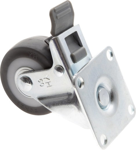 TOOLCRAFT TO-5137869 forgó görgő fékkel és szerelőlappal TPR 50 mm 2. kép