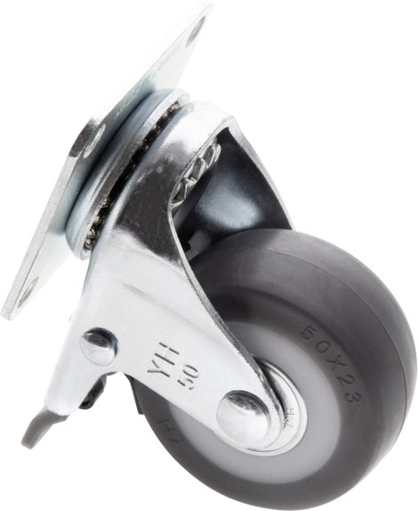 TOOLCRAFT TO-5137869 forgó görgő fékkel és szerelőlappal TPR 50 mm 3. kép