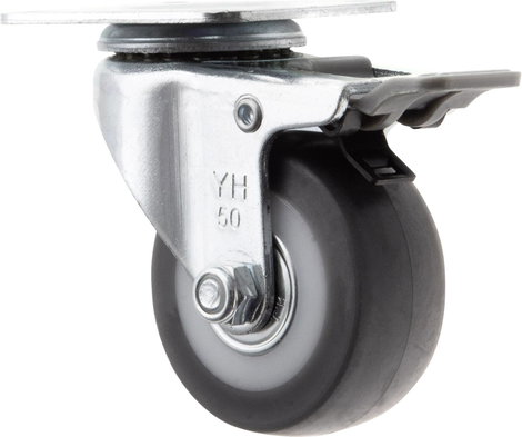 TOOLCRAFT TO-5137869 forgó görgő fékkel és szerelőlappal TPR 50 mm 4. kép