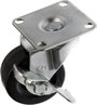 TOOLCRAFT TO-5137887 forgó görgő fékkel és szerelőlappal, gumi 50 mm bélyegkép