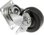 TOOLCRAFT TO-5137887 forgó görgő fékkel és szerelőlappal, gumi 50 mm 3. bélyegkép
