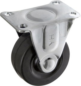 TOOLCRAFT TO-5137890 fix görgő szerelőlappal, gumi 50 mm