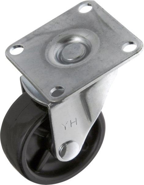 TOOLCRAFT TO-5137893 fix görgő szerelőlappal, gumi 50 mm 2. kép