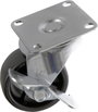 TOOLCRAFT TO-5137896 forgó görgő fékkel és szerelőlappal PP 50 mm bélyegkép