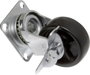 TOOLCRAFT TO-5137896 forgó görgő fékkel és szerelőlappal PP 50 mm 3. bélyegkép