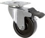 TOOLCRAFT TO-5137905 forgó görgő fékkel és szerelőlappal PP 75 mm bélyegkép